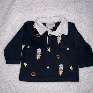 Baby Gucci long sleeve polo